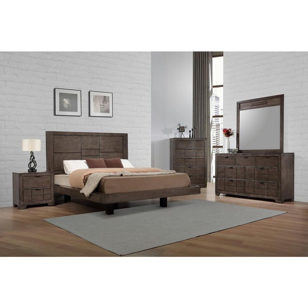 Rent to Own Elements International 7Piece Logic Queen Bedroom Set at